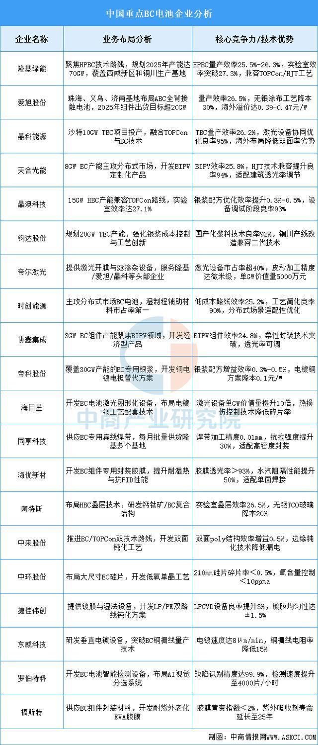 2025年中国光伏电池产业链图谱及投资布局分析(图13)